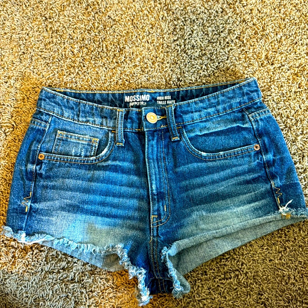 Mossimo HR Denim Jean shorts juniors Y2K